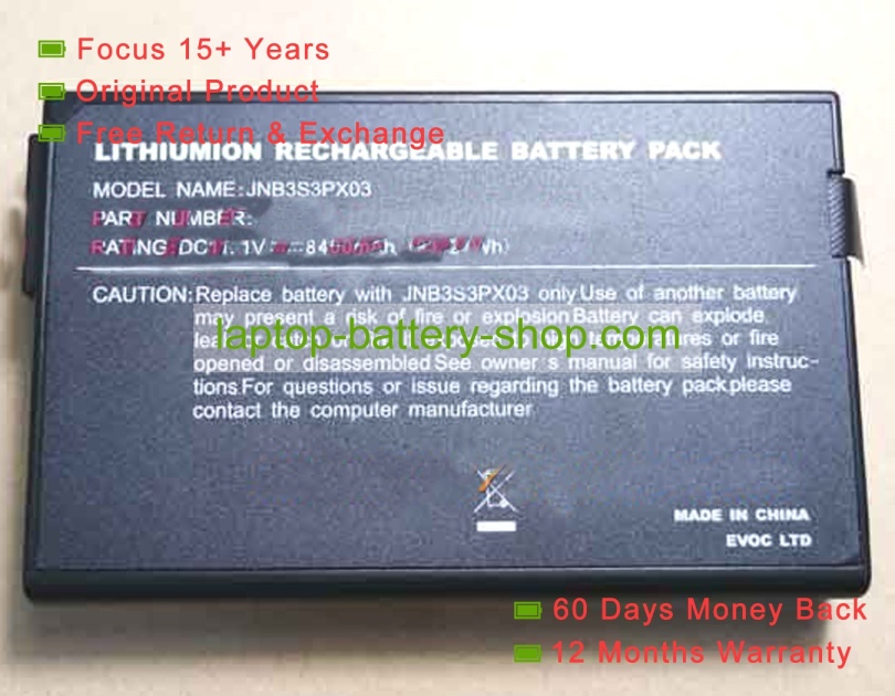 Other JNB3S3PX03 11.1V 8400mAh original batteries - Click Image to Close