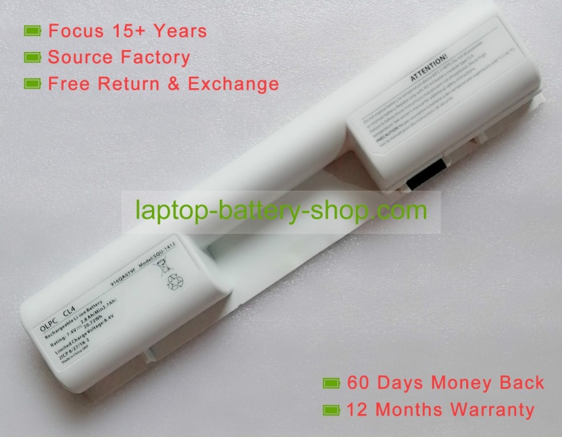 Other OLPC CL4, SQU-1412 7.4V 2800mAh original batteries - Click Image to Close