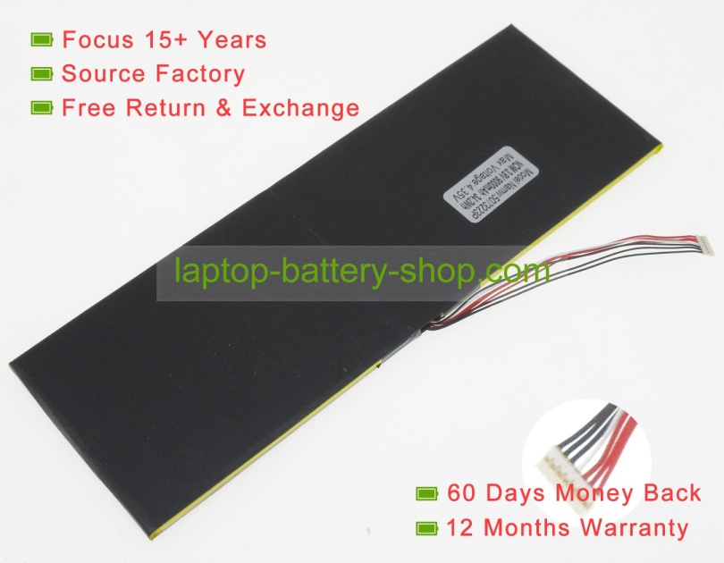 Irbis 5073223P, PL5073223 3.8V 9000mAh replacement batteries - Click Image to Close