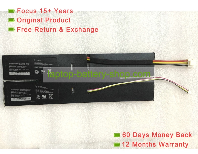 Mcnair MLP653495 4S1P, MLP653495 14.8V 2000mAh original batteries - Click Image to Close