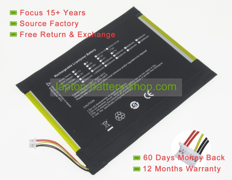 Irbis 4059134-2S 7.6V 4800mAh replacement batteries - Click Image to Close
