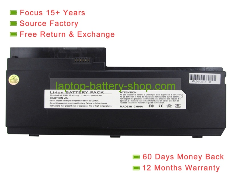 Other A156 7.4V 5000mAh replacement batteries - Click Image to Close