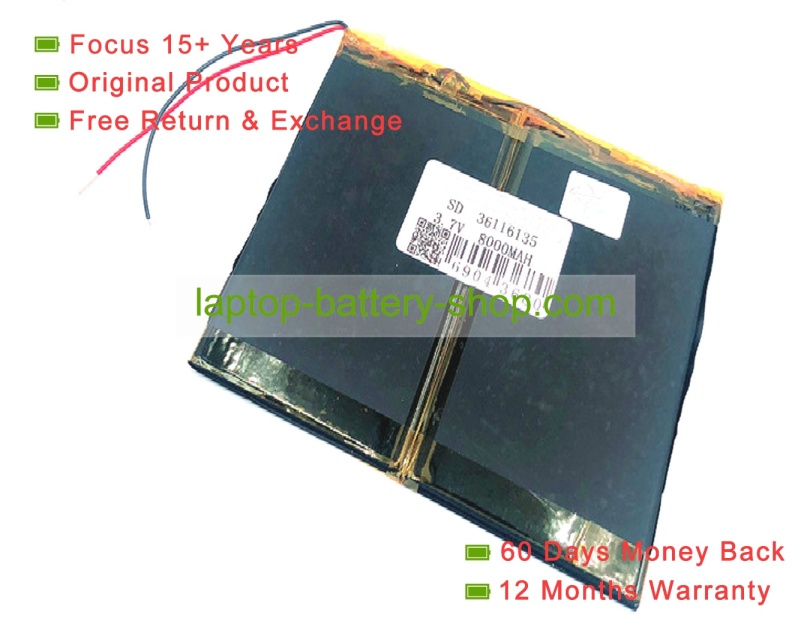 Teclast 36116135 3.7V 8000mAh original batteries - Click Image to Close