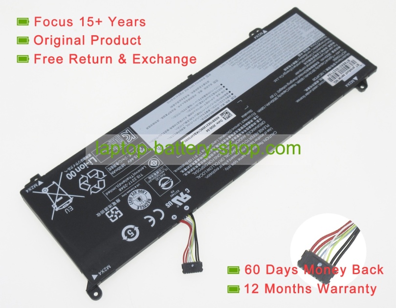 Lenovo L19M4PDB, L19C4PDB 15.44V 3912mAh original batteries - Click Image to Close