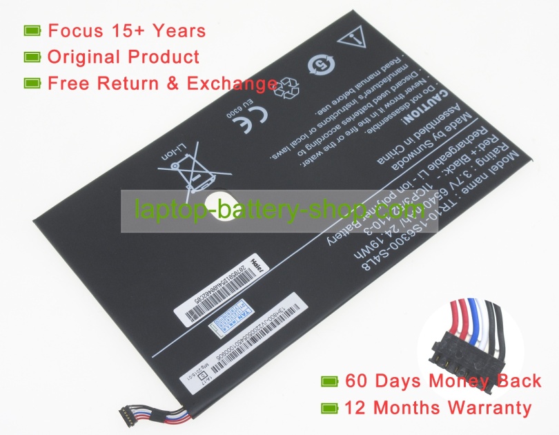 Other TR10-1S6300-S4L8 3.7V 6540mAh original batteries - Click Image to Close