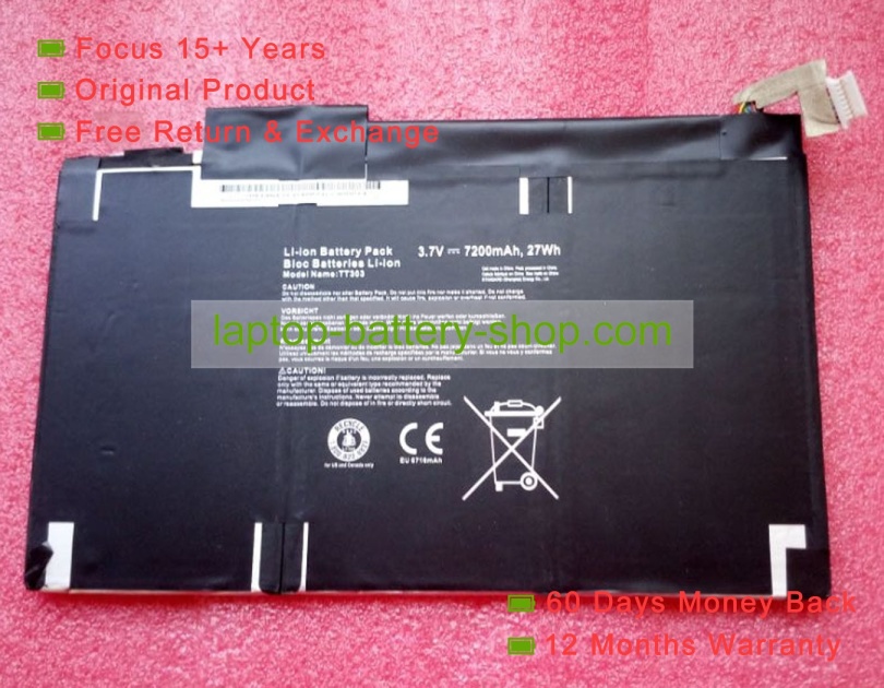 Other TT303 3.7V 7200mAh original batteries - Click Image to Close