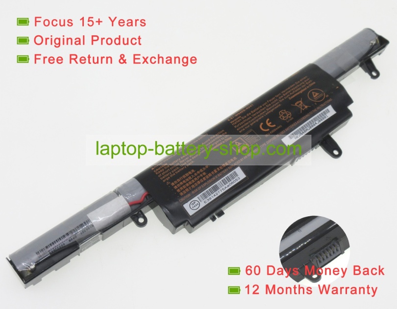 Clevo W940BAT-6, W940BAT-3 11.1V 4400mAh original batteries - Click Image to Close