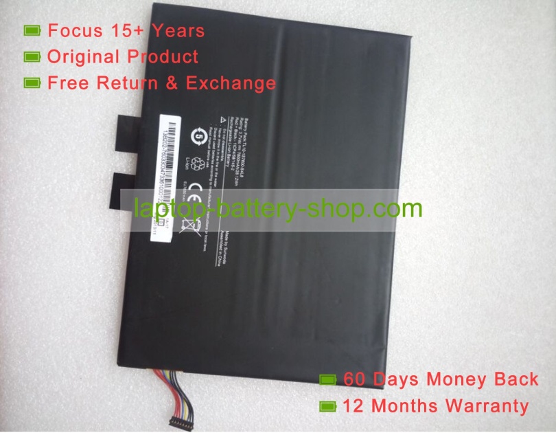 Other TL10-1S7700-G1L4, TL10-1S7600-S4L8 3.7V 7600mAh original batteries - Click Image to Close