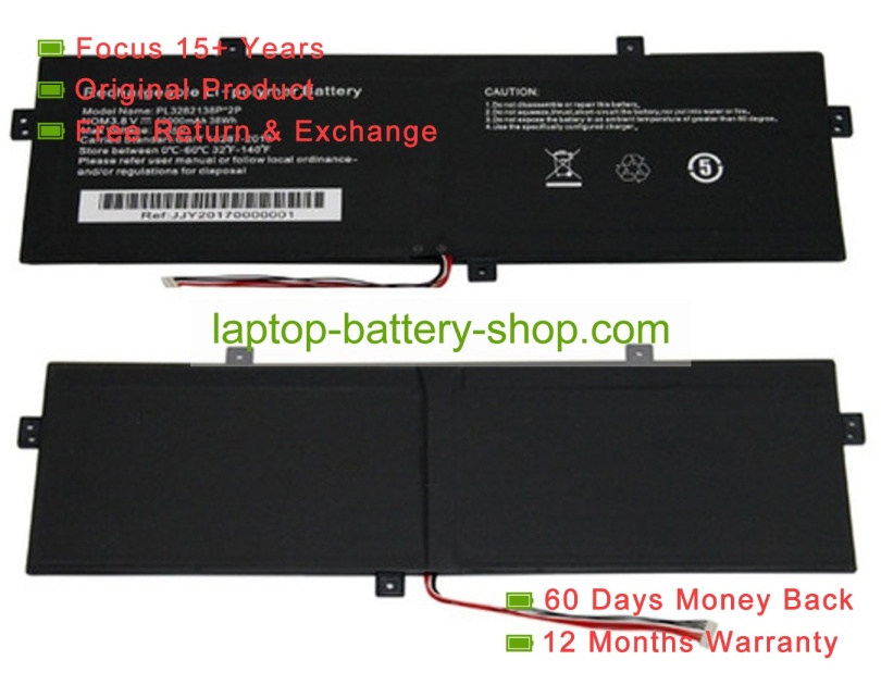 Jumper PHNB14W101, PL3282138P 2P 3.8V 10000mAh original batteries - Click Image to Close