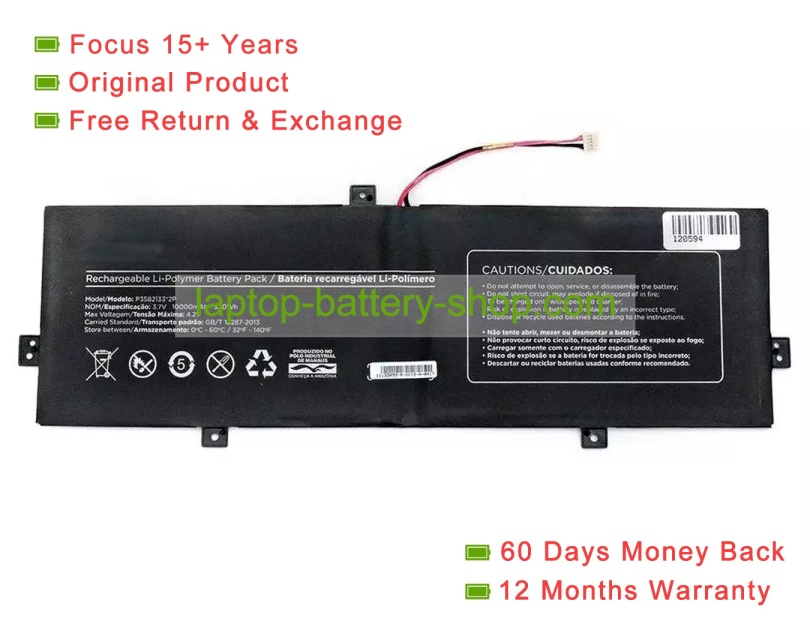 Positivo P3582133 2P 3.7V 10000mAh original batteries - Click Image to Close