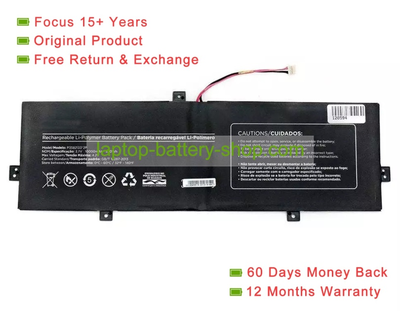 Positivo P3582133 2P 3.7V 10000mAh original batteries - Click Image to Close