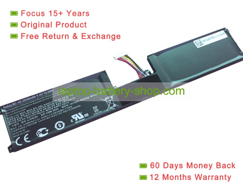 Other BC-4S 7.4V 2030mAh original batteries - Click Image to Close