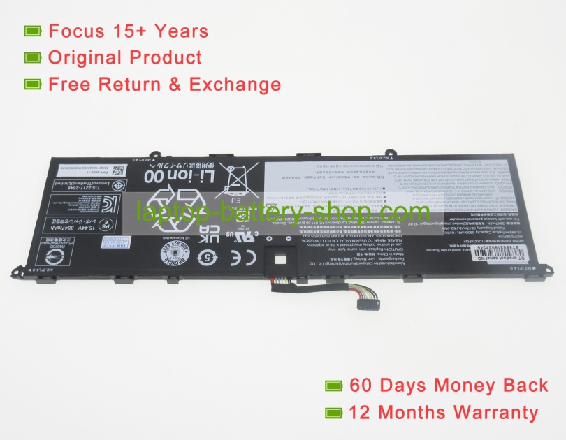 Lenovo L20C4PD2, L20B4PD2 15.44V 3950mAh original batteries - Click Image to Close