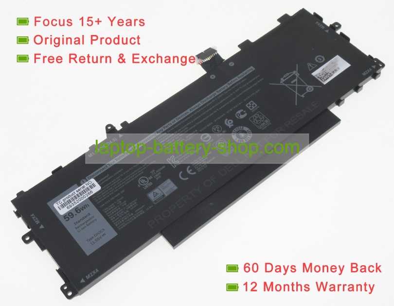 Dell GHJC5, 0JJ4XT 11.55V 4900mAh original batteries - Click Image to Close