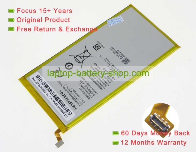 Huawei HB3873E2EBC, HB3873E2EBW 3.8V 4850mAh original batteries - Click Image to Close