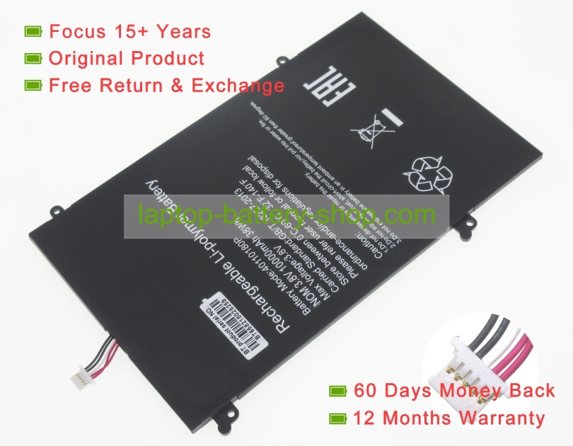 Haier EWT147, GSP3685104 3.8V 10000mAh original batteries - Click Image to Close