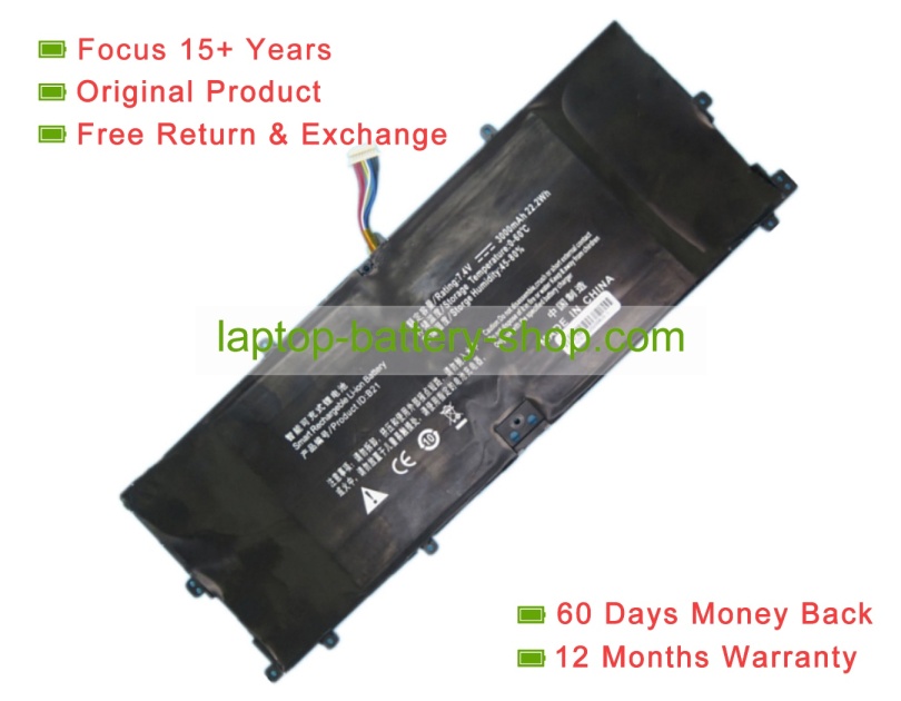 Compaq B21 7.4V 3000mAh original batteries - Click Image to Close