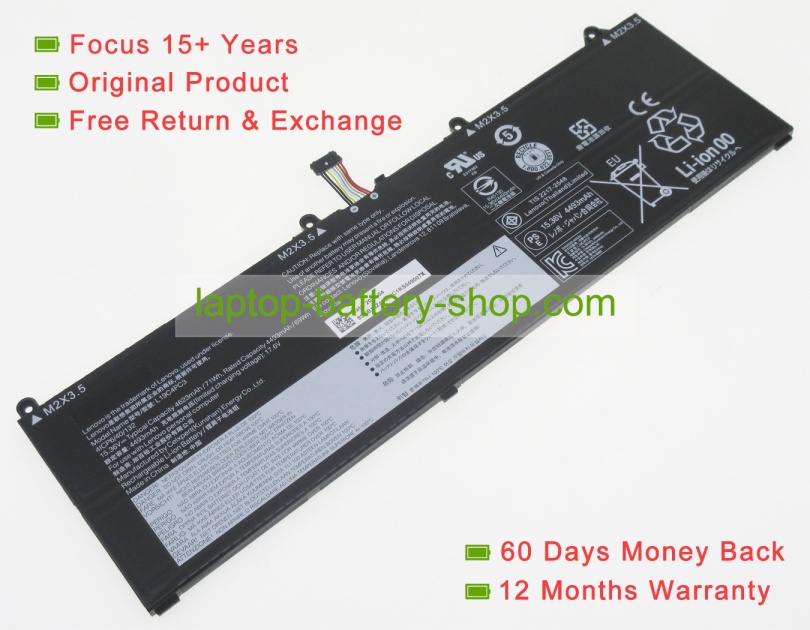 Lenovo L19C4PC3, L19M4PC3 15.36V 4623mAh original batteries - Click Image to Close