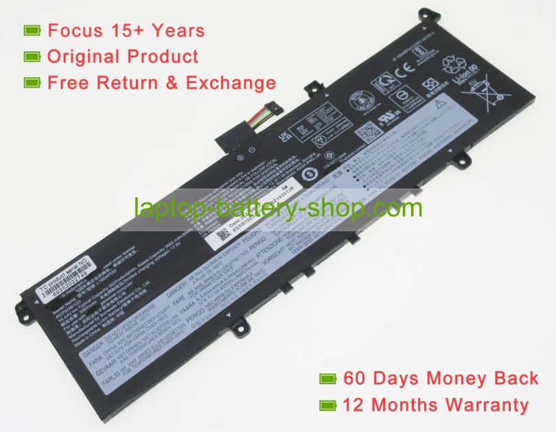 Lenovo 5B10Z37621, L19D4PDD 15.44V 3627mAh original batteries - Click Image to Close