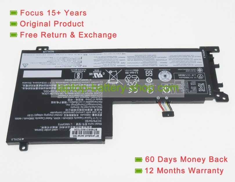 Lenovo L19C3PF5, SB10W86938 11.1V 4080mAh original batteries - Click Image to Close