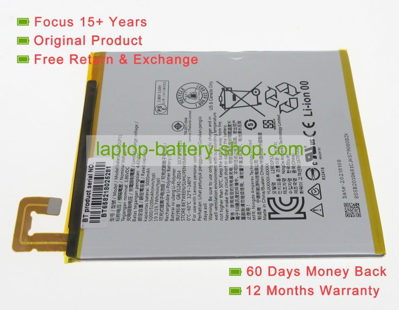 Lenovo L19D1P31 3.86V 5100mAh original batteries - Click Image to Close