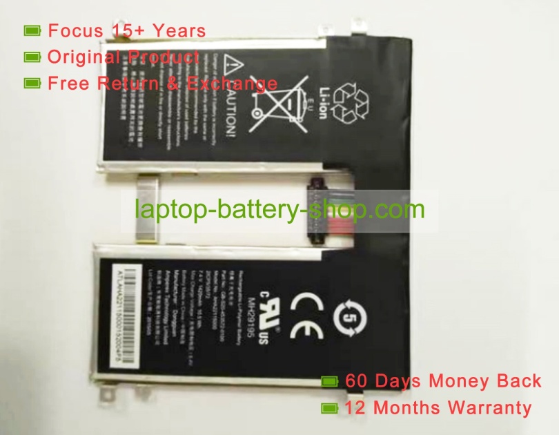 Other GB-S20-453572-0100, AHA22115000 7.4V 1420mAh original batteries - Click Image to Close