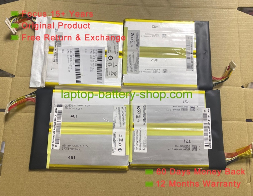 Other S14-0H-2S1P4200-0, S14-7F-2S1P4200-0 7.4V 4200mAh original batteries - Click Image to Close