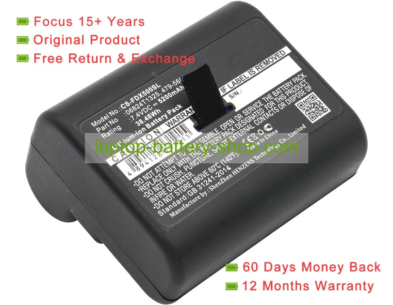 Other DSX-5000, 479-568 7.4V 5200mAh original batteries - Click Image to Close