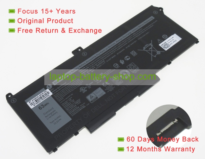 Dell RJ40G, 075X16 15.2V 4145mAh original batteries - Click Image to Close