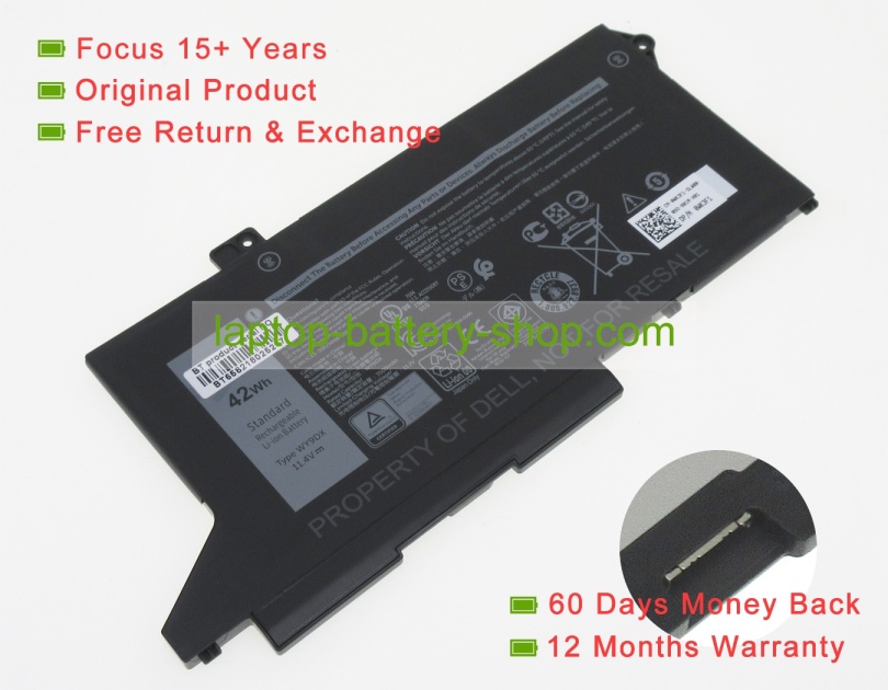 Dell WY9DX, 005R42 11.4V 3680mAh original batteries - Click Image to Close