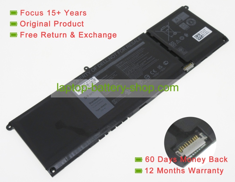 Dell V6W33 15V 3600mAh original batteries - Click Image to Close
