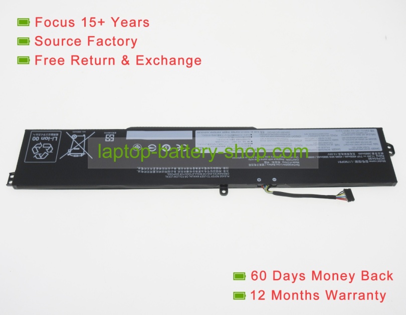 Lenovo L17D3PB0, L17C3PB0 11.34V 4000mAh replacement batteries - Click Image to Close