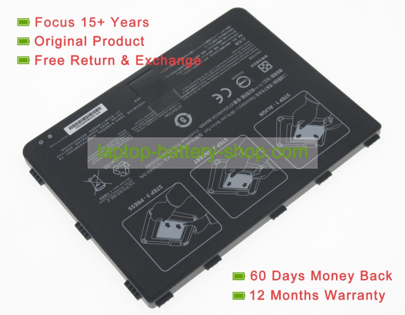 Getac 338040000082, 338040000105 3.7V 6720mAh original batteries - Click Image to Close