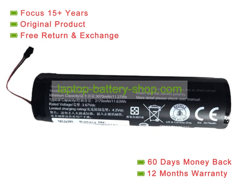 Acer Q81118AA1 3.67V 3070mAh original batteries - Click Image to Close