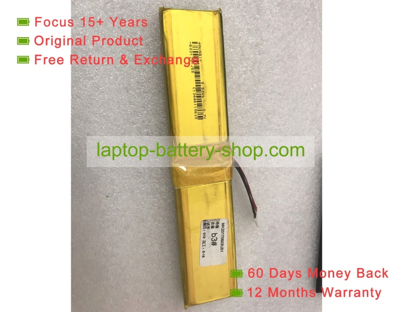 Mcnair 603170-j55 3.7V 1600mAh original batteries - Click Image to Close