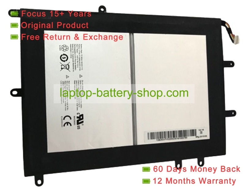 Other TF10EA2-1S6300-T1T2 3.7V 6300mAh original batteries - Click Image to Close