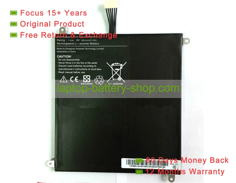 Other GP-S20-5159B5N-0100 7.4V 3650mAh original batteries - Click Image to Close