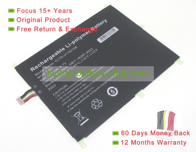 Chuwi 2969165-01 7.6V 0mAh original batteries - Click Image to Close