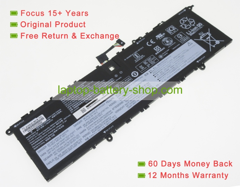 Lenovo L19D4PH3, L19C4PH3 15.44V 3950mAh original batteries - Click Image to Close