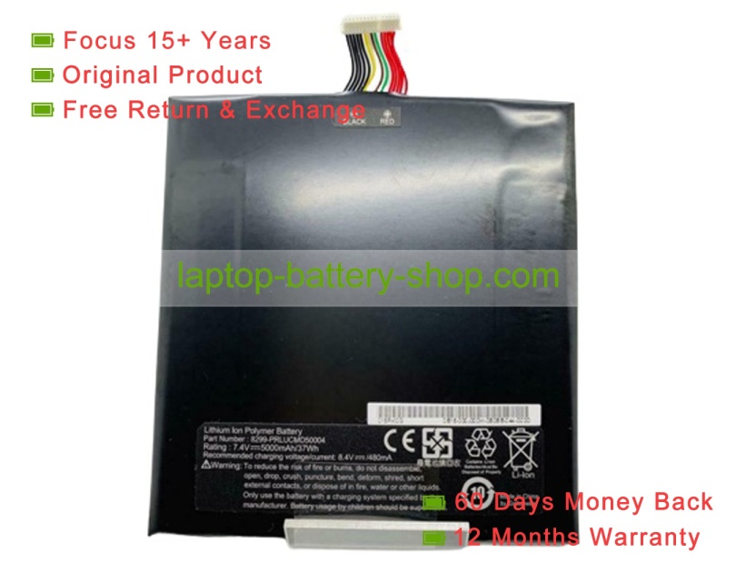 Other 018PKCG, 8299-PRLUCMD50004 7.4V 5000mAh original batteries - Click Image to Close