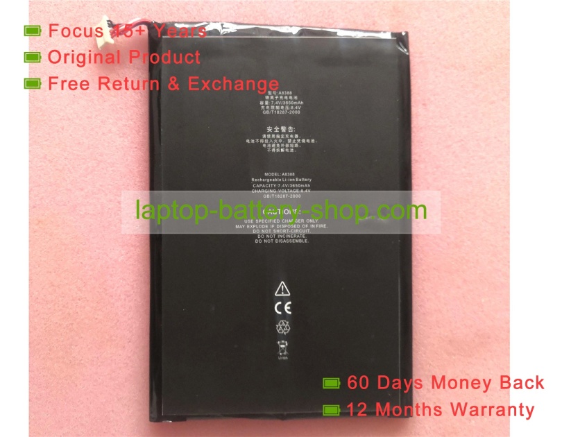 Other A8388 7.4V 3650mAh original batteries - Click Image to Close