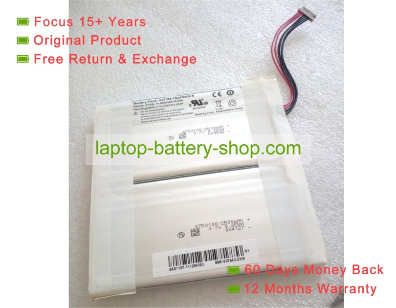 Other V07-54-1S2P5000-0 3.7V 5000mAh original batteries - Click Image to Close