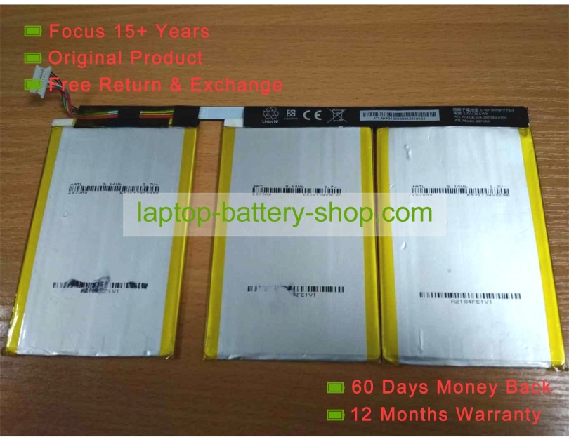 Other GB-S03-2870A9-0100, 2870A9 3.7V 7730mAh original batteries - Click Image to Close