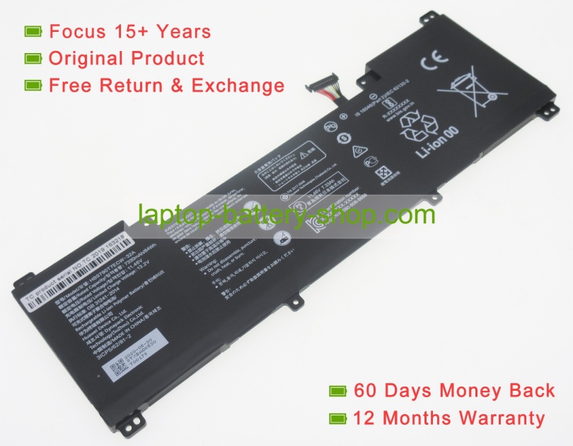 Huawei HB9790T7ECW-32B, HB9790T7ECW-32A 11.46V 7330mAh original batteries - Click Image to Close