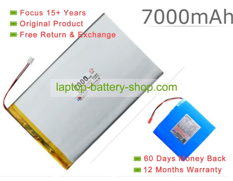 Other LP1S7000 3.7V 7000mAh original batteries - Click Image to Close