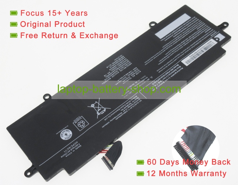 Durabook PS0010UA1BRS 15.4V 3450mAh original batteries - Click Image to Close