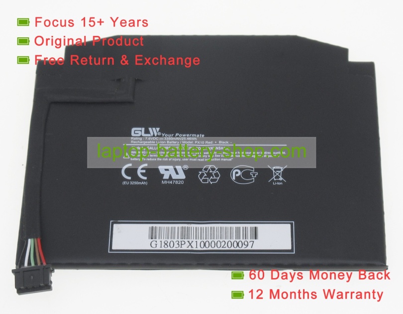 Other PX10 7.6V 3350mAh original batteries - Click Image to Close