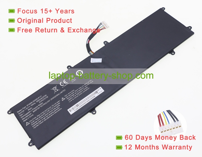 Other SF40KB-2S5000-B1G1, SF40KB-2S5000-B1V1 7.4V 5000mAh original batteries - Click Image to Close