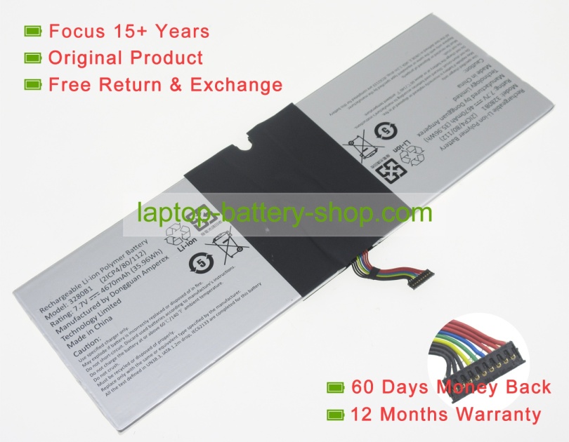 Other 3280B1 7.7V 4670mAh original batteries - Click Image to Close