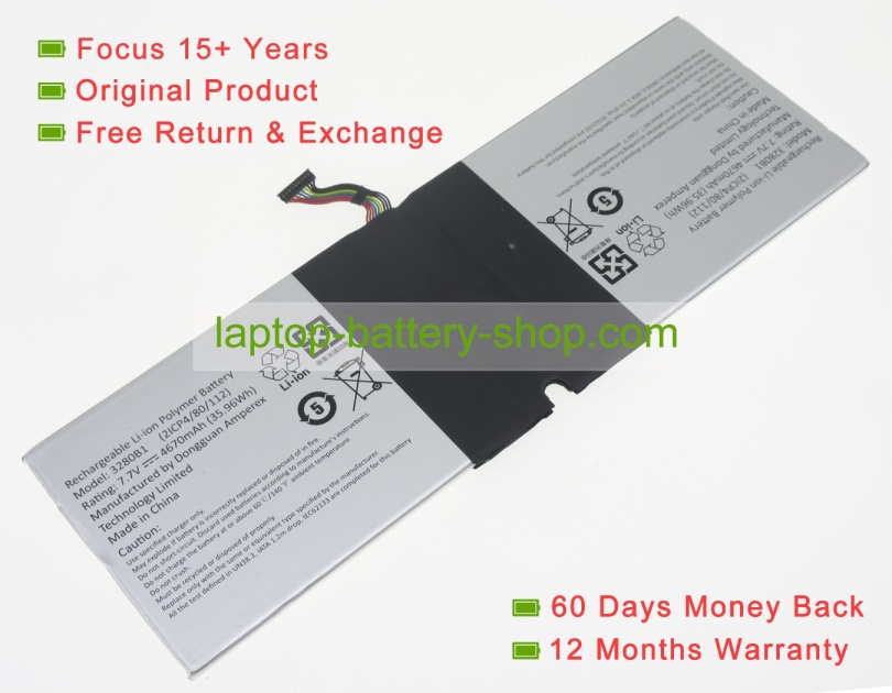 Other 3280B1 7.7V 4670mAh original batteries - Click Image to Close